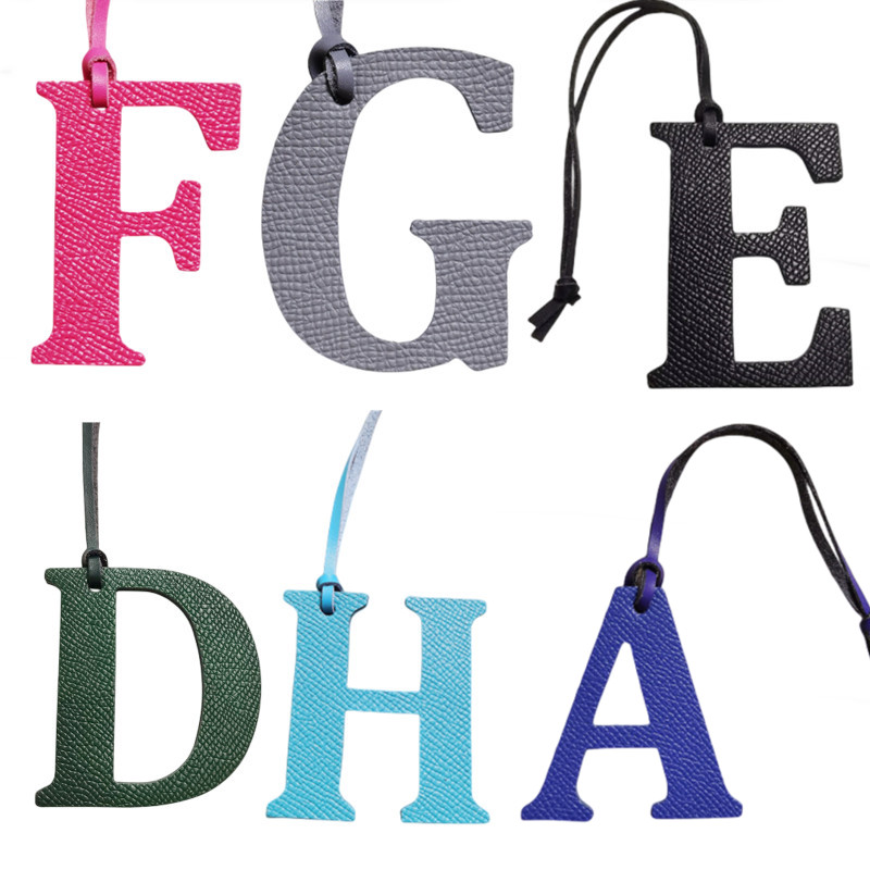 Monogram Keychain Leather - Großhandel Luxus Echtes Leder D E