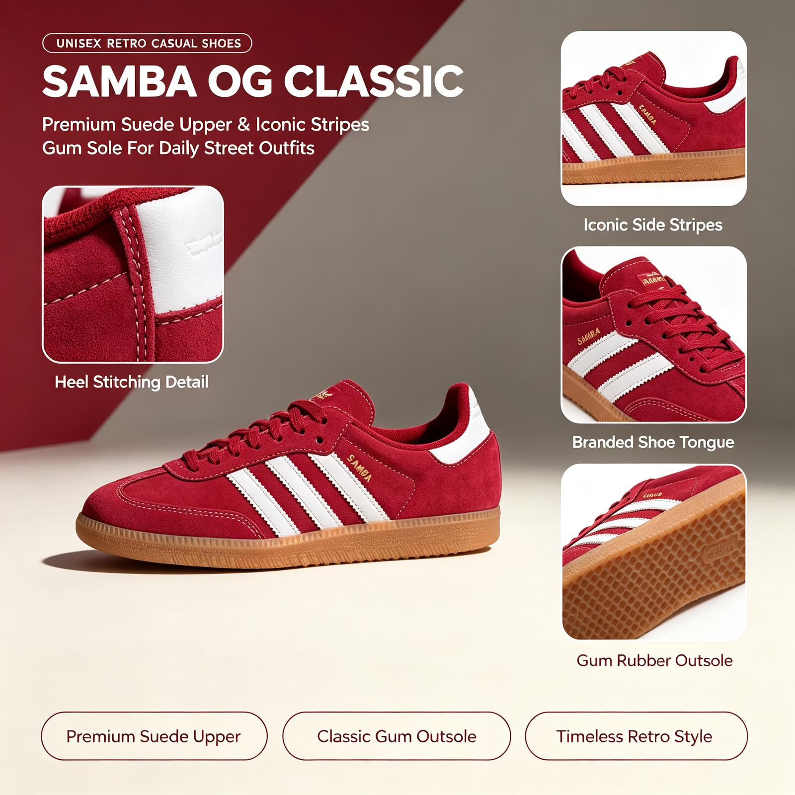 Adidas Shoes Samba - Offizielle Adidas Original SAMBA OG KJ2788