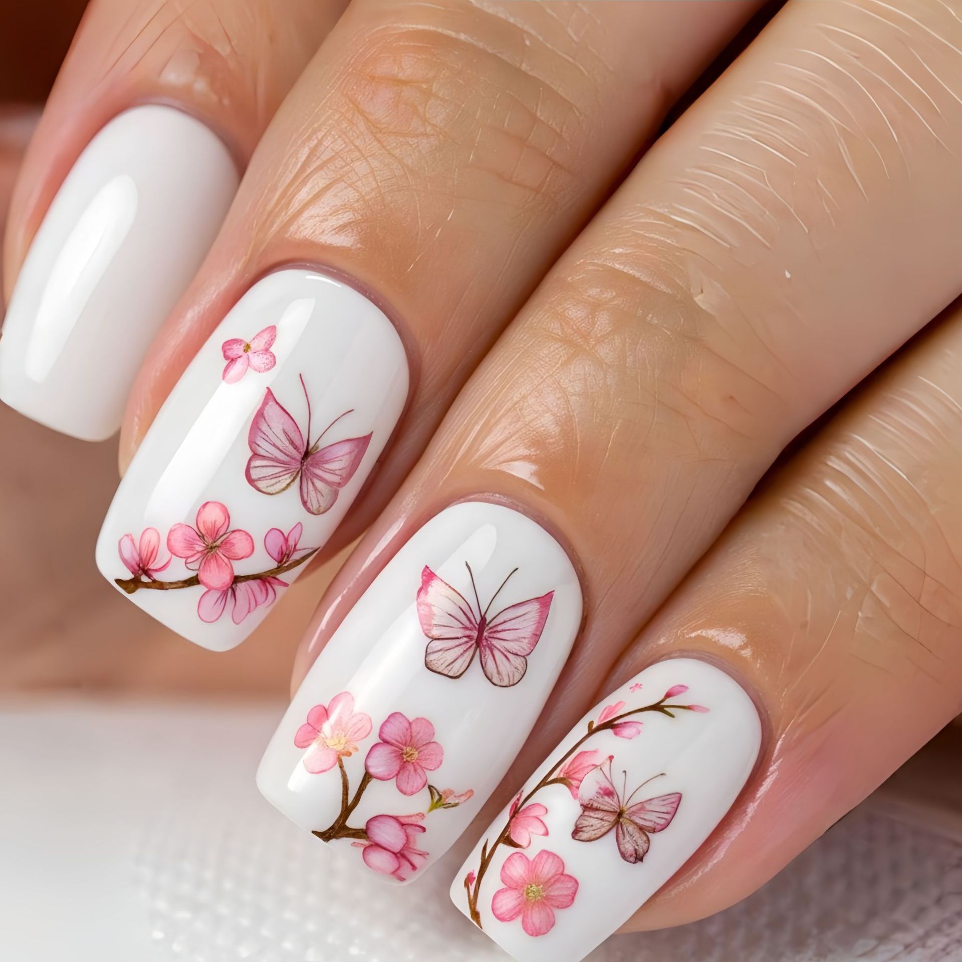 Mittellange künstliche Nägel f – Pressed Flower Art Bewertung und Preis