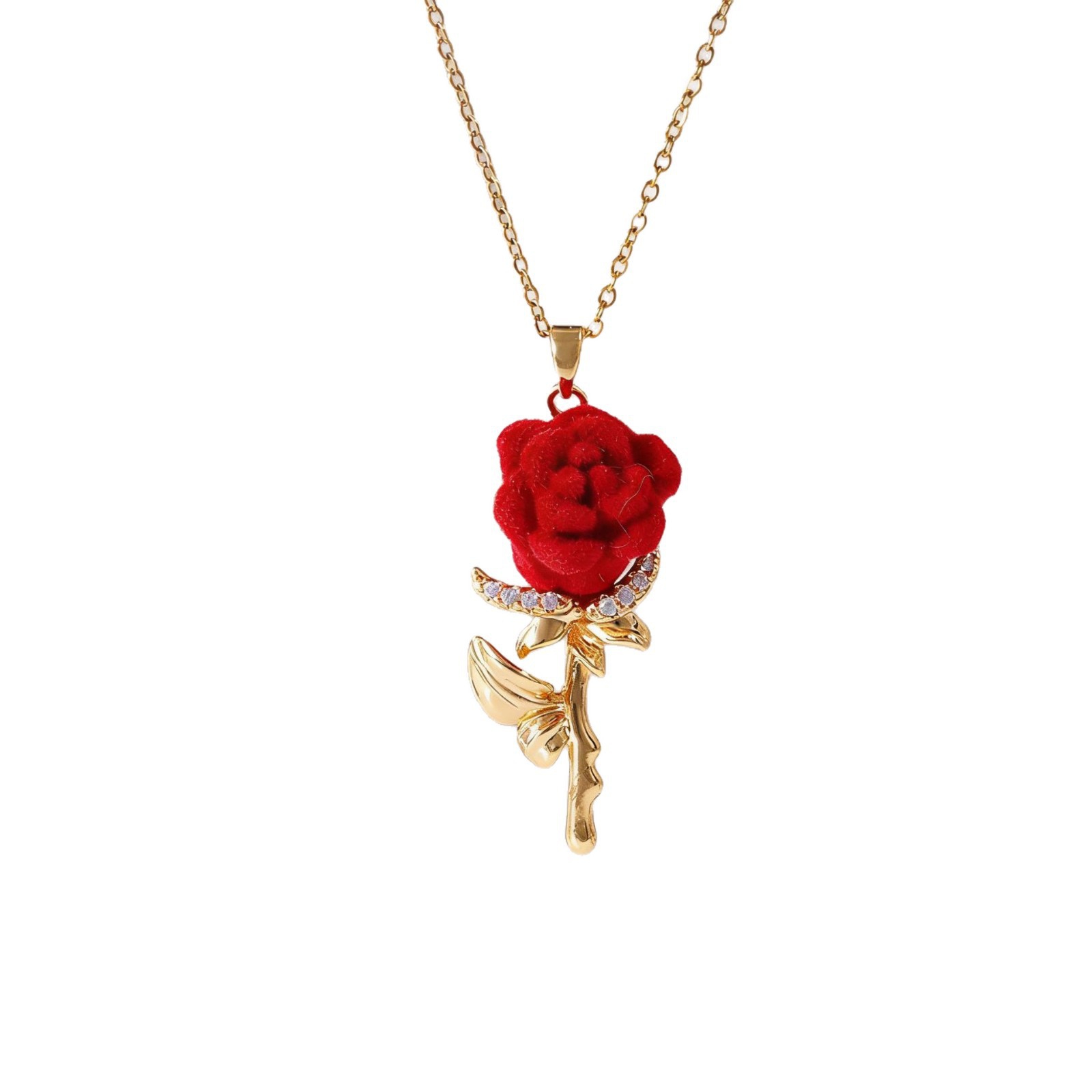 Damen-Rosenkette mit französis – Birth Flower Necklace Bewertung und Preis