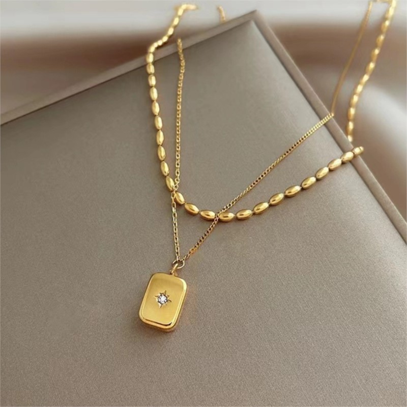 ANENJERY 316L Edelstahl Doppel – Birth Flower Necklace Bewertung und Preis